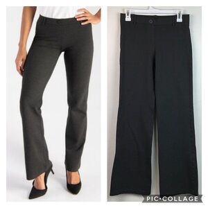 Betabrand charcoal dress boot cut yoga pants EUC
